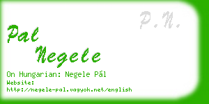 pal negele business card