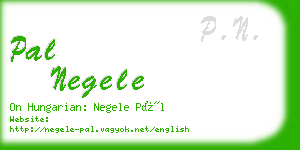 pal negele business card